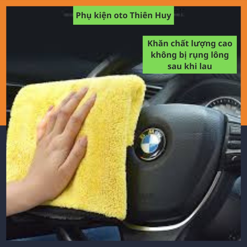Khăn lau ô tô, Khăn lau ô tô chuyên dụng, lau bếp, lau kính 2 lớp cao cấp siêu sạch siêu thấm hút
