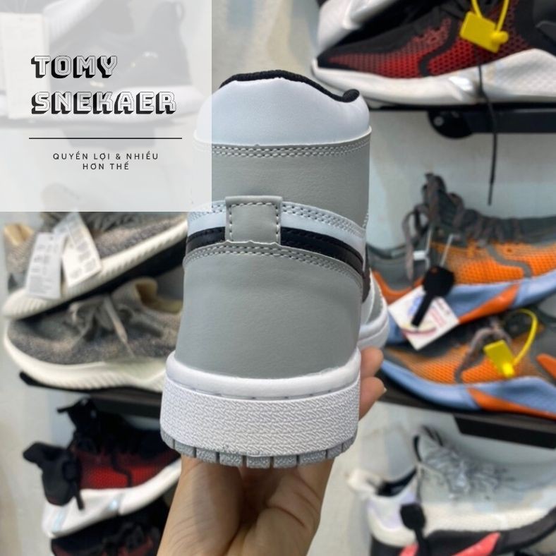 [Hottrend+Box Bill] Giày thể thao sneaker cao cấp 𝐍𝐈𝐊𝐄 𝐀𝐈𝐑 𝐉𝐎𝐑𝐃𝐀𝐍 xám cổ cao - Tom store