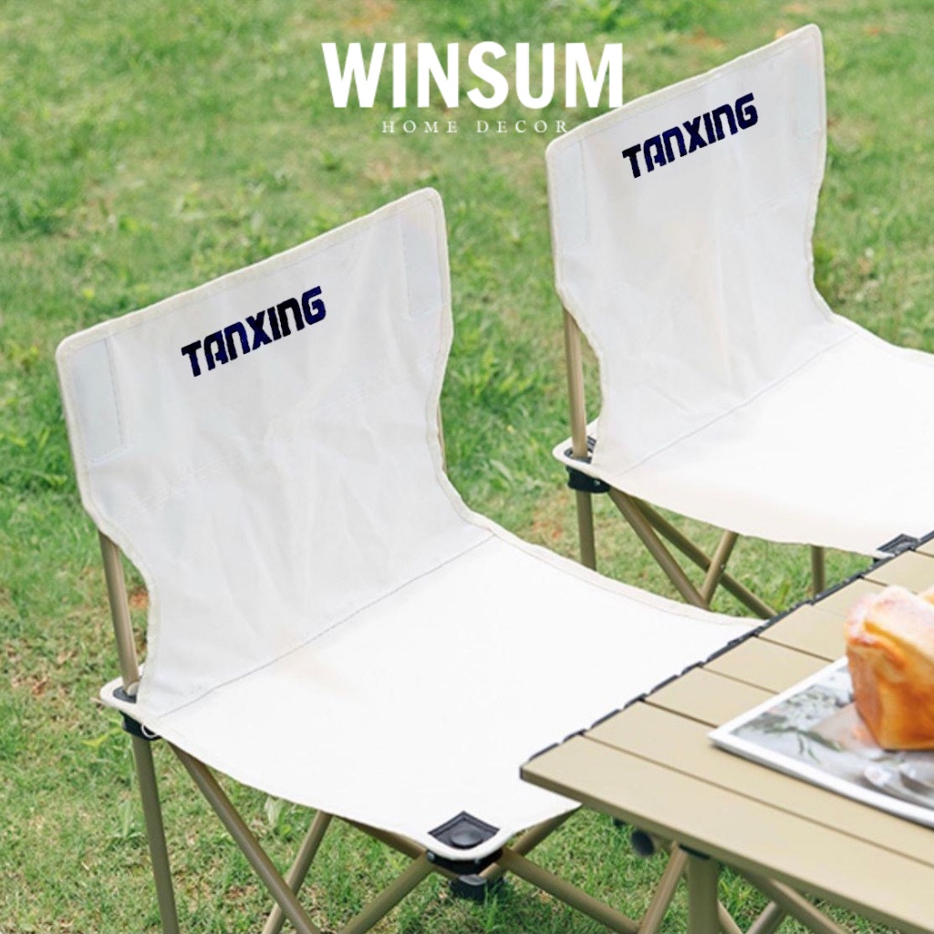 Ghế xếp đi picnic khung thép siêu bền gấp gọn tiện lợi, kèm túi đựng - winsum | BigBuy360 - bigbuy360.vn
