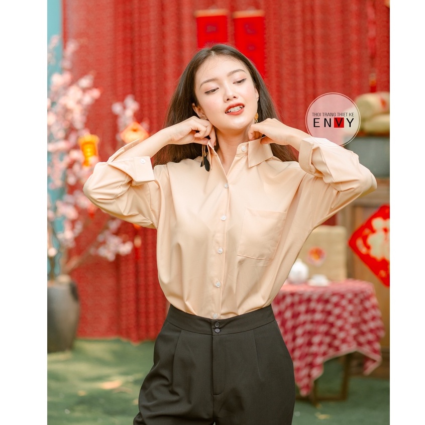 [Mã BMBAU50 giảm 7% đơn 99K] Áo sơ mi nữ thiết kế ENVY S0572