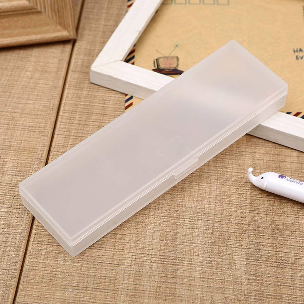 Hộp Đựng Bút Trong Suốt Không Có In Họa Tiết Dùng Làm Quà Tặng Cho Học Sinh / Văn Phòng