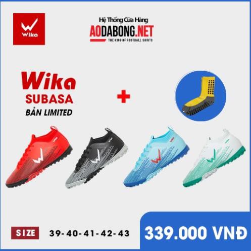 Giày đá bóng, đá banh Wika Subasa cổ thun - sân cỏ, bền đẹp. Tặng tất