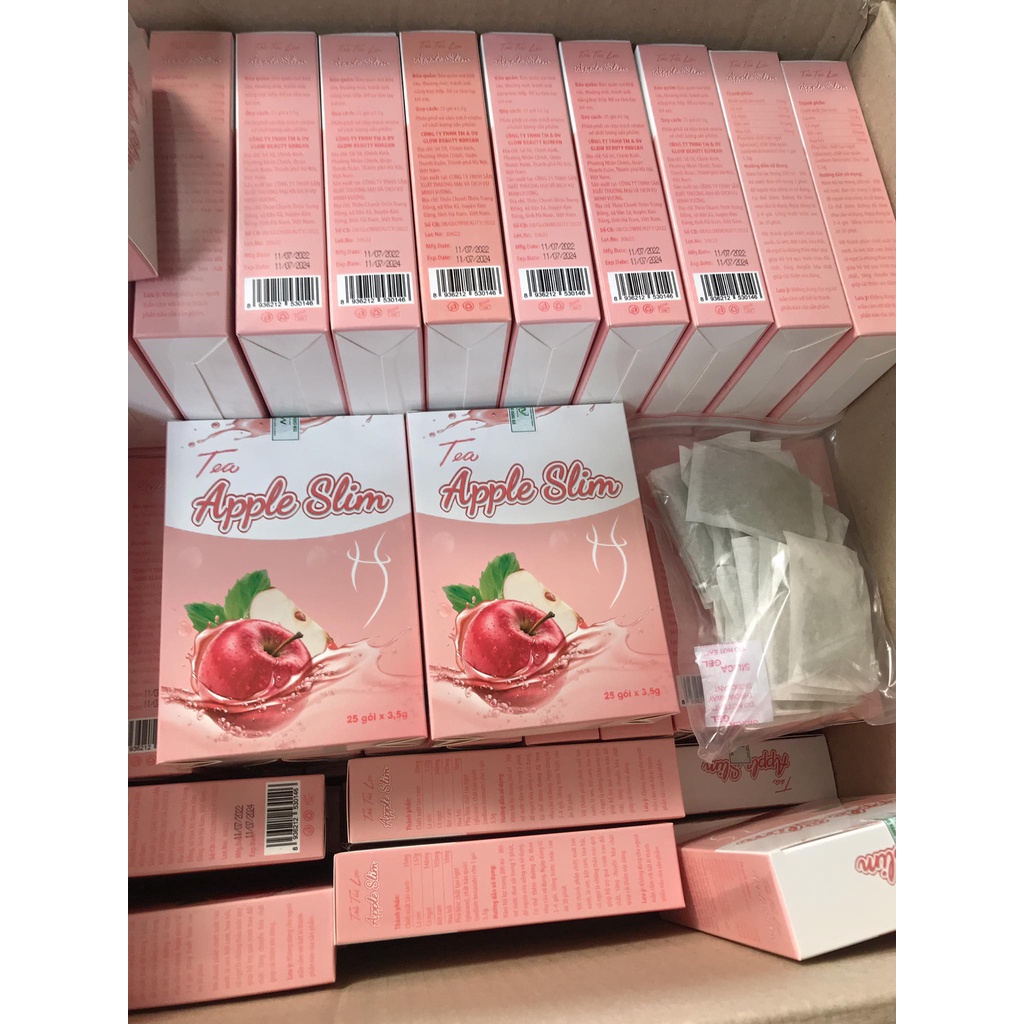 Trà túi lọc tea apple Slim ( hộp 25 gói )