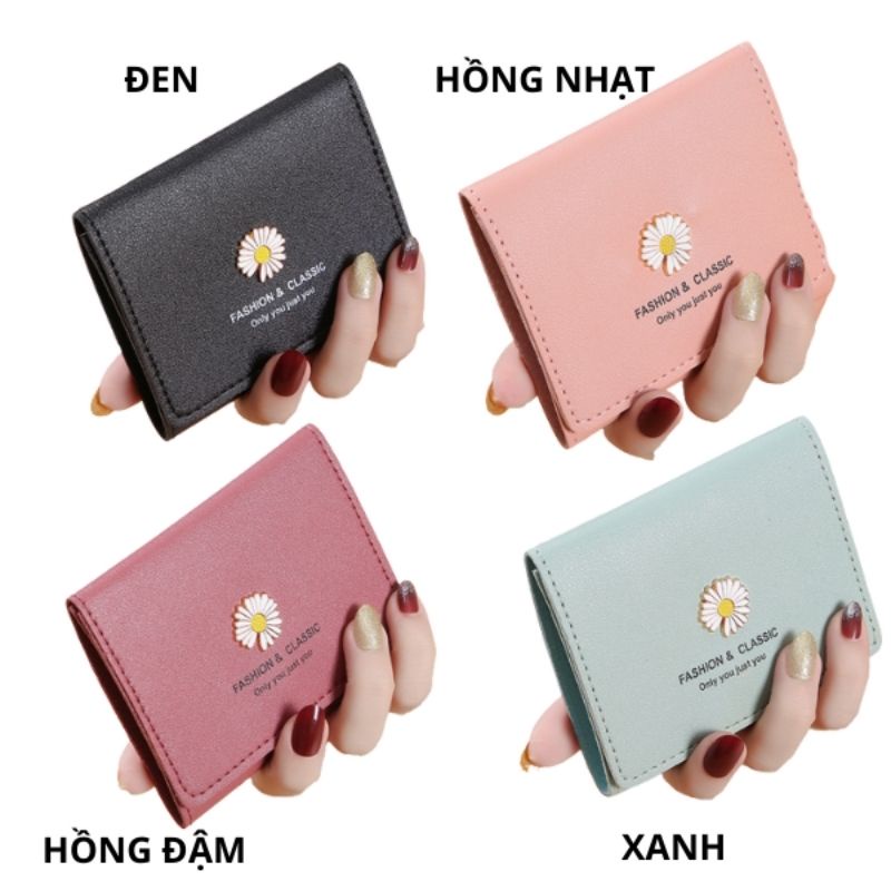 Ví nữ cao cấp giá rẻ cầm tay mini nhỏ gọn thời trang cute nhiều ngăn bỏ túi da PU OLUKA STORE VN043