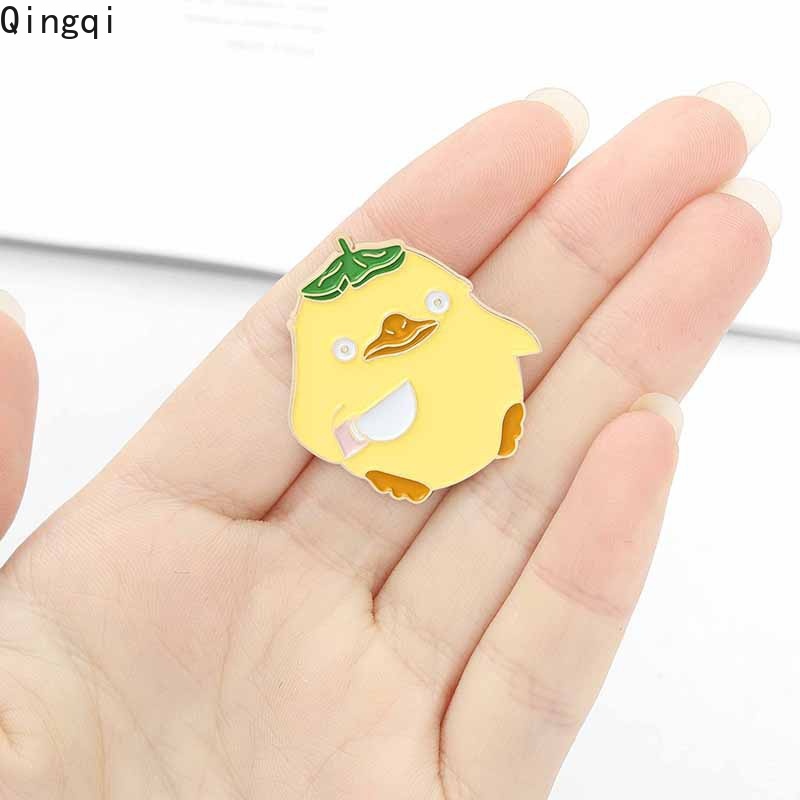 Ghim cài áo Miss Zoe hình chú vịt hoạt hình dễ thương cho nam nữ