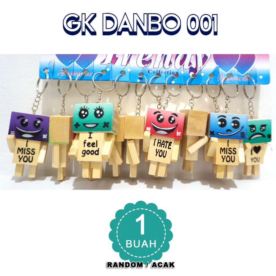 Móc Chìa Khóa Bằng Gỗ Danbo 001