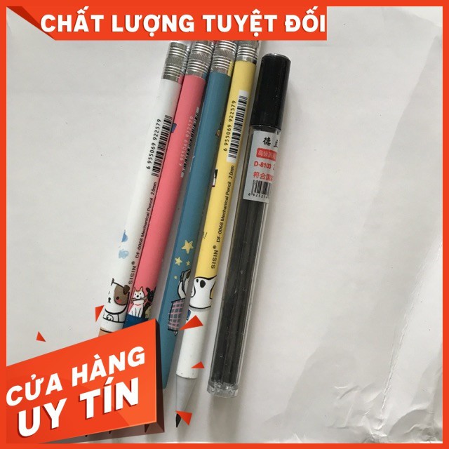 1 bút chì 2.0mm Sisin và 1 ống ngòi 2.0mm