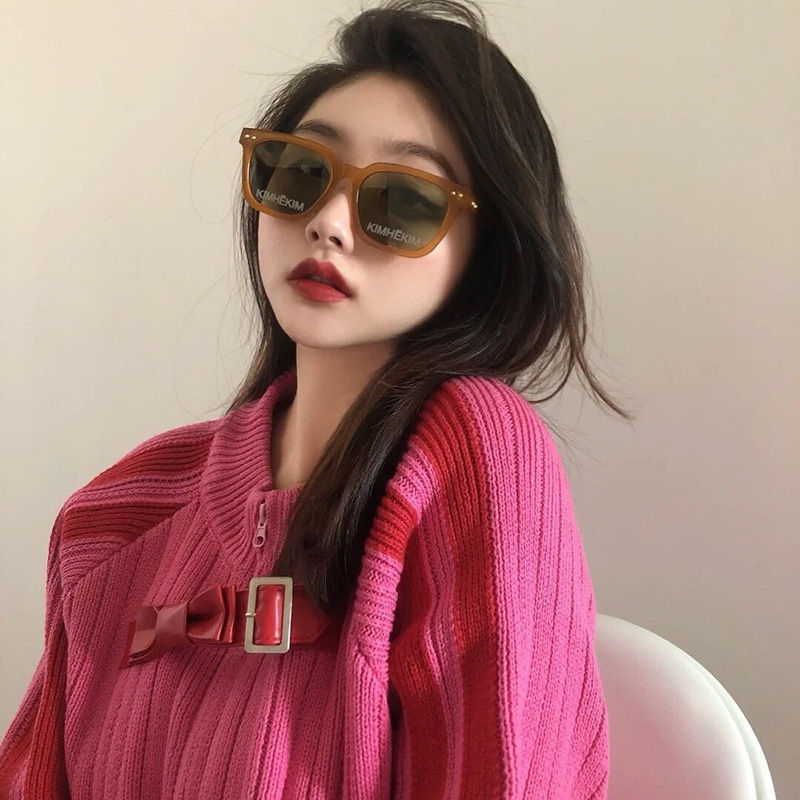 Kính Mát Kimhekim Màu Sắc Ngọt Ngào Phong Cách Retro Hàn Quốc Cho Nam Và Nữ