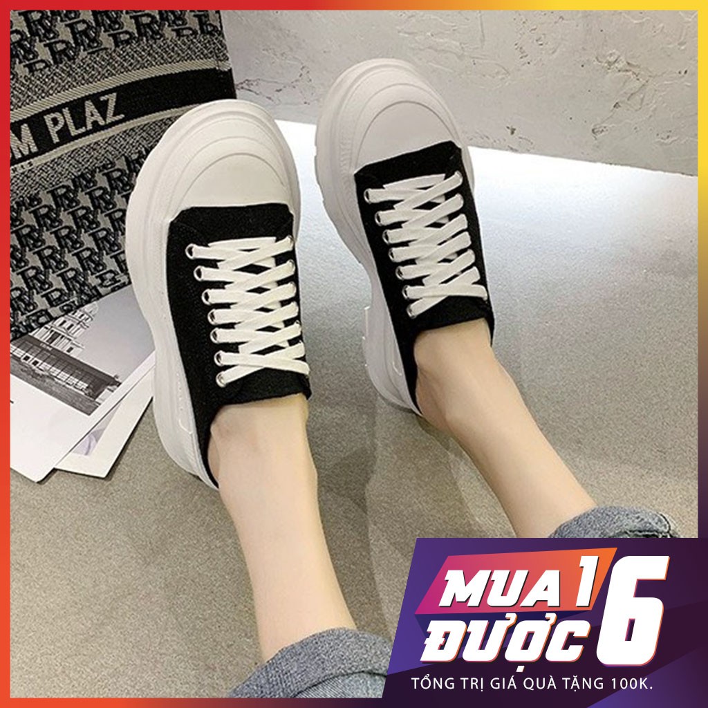 Giầy Thể Thao Nam Nữ Giày Sneaker Đế Độn Tăng Chiều Cao 7cm