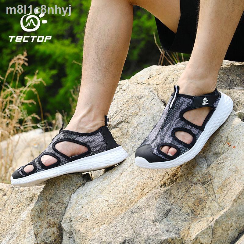 Giày sông Tantuo của nam và nữ Khô nhanh, thoáng khí ngoài trời Cặp đôi chống trượt Baotou Sandals đi biển lội nước