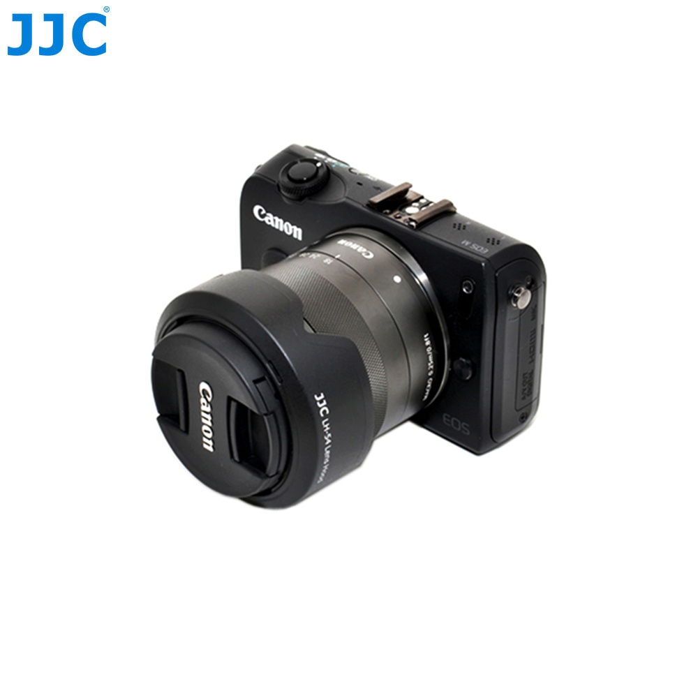 JJC LH-54 Loa Che Nắng Thay Thế  EW-54 Cho Ống Kính Canon EF-M 18-55mm F3.5-5.6 IS STM Trên Máy Ảnh Canon EOS M200 M100 M50 M10 M6 Mark II M5 M3 Và Các Máy Ảnh Khác