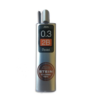 Ruột chì kim Pentel Nhật Bản | Nét 0.3mm, độ chì 2B, HB, 15 ruột/tuýp - dòng cao cấp | C273