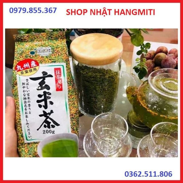(Date mới)Trà gạo lứt rang Kunitaro Nhật Bản