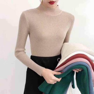 Áo len tăm cổ 3 phân cho nữ _ hàng loại 1