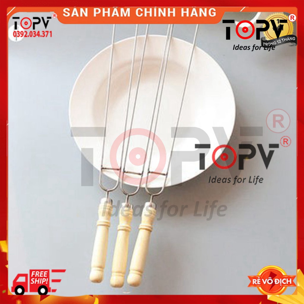 Que xiên nướng, xiên nướng BBQ, Hình chữ U, nướng sườn, cánh gà, xúc xích  - TopV