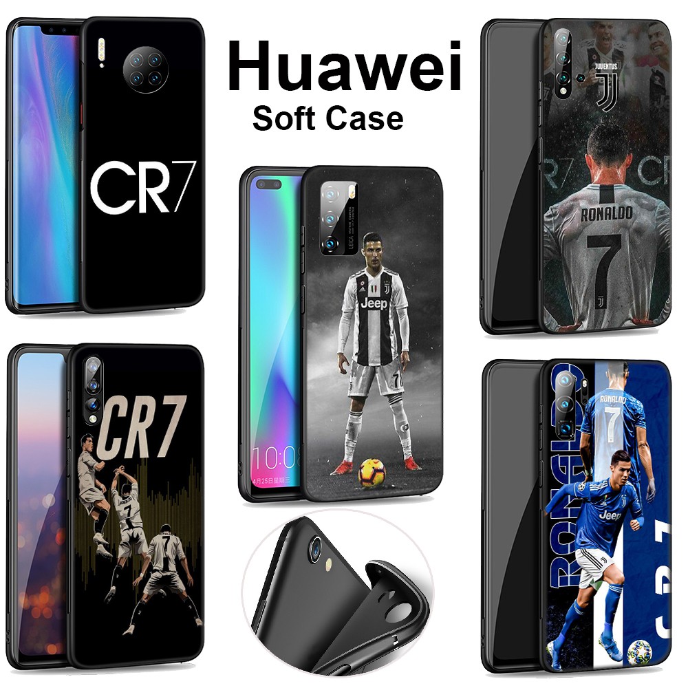Ốp điện thoại silicon mềm họa tiết Ronaldo CR7 EL32 cho Huawei Y6P Y6 Y7 Y9 Prime 2019 2018 2017