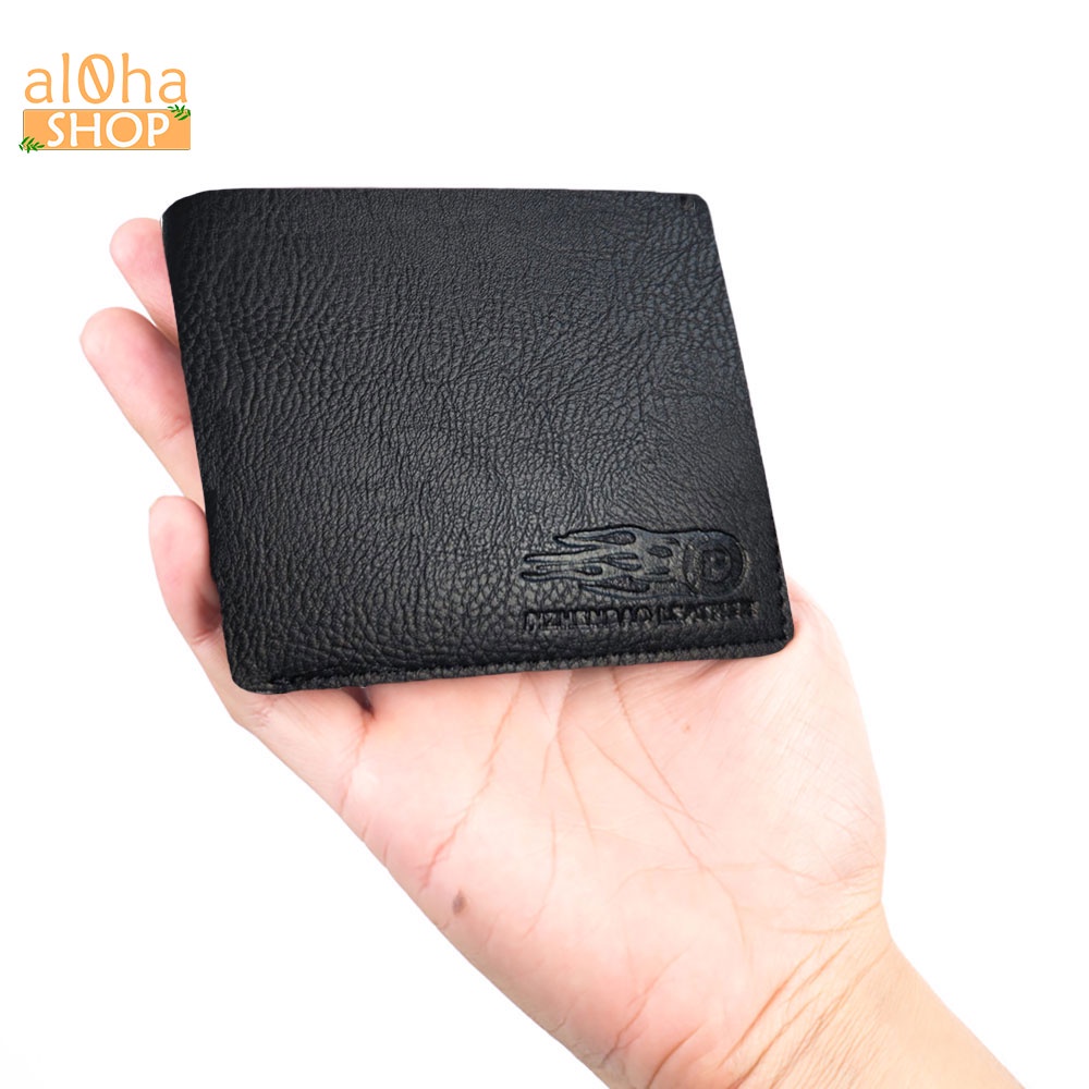 Bóp ví da nam cầm tay dáng ngang nhiều ngăn đựng thẻ - al0ha Shop