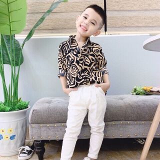 Áo sơ mi lụa cho bé trai 8-22kg