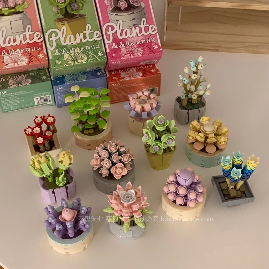 Đồ Chơi Lắp Ráp Chậu Cây Thiết Kế Dễ Thương Sáng Tạo