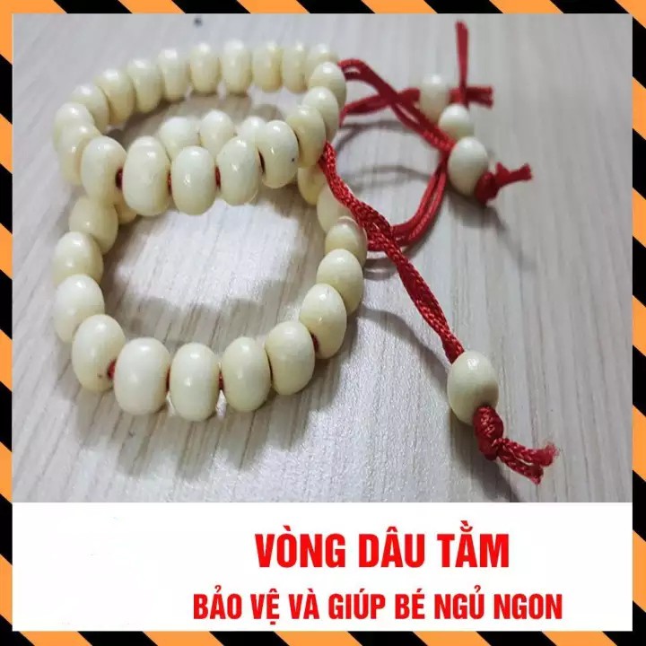 Vòng dâu tằm đeo tay cho bé🍀Giúp bé ngủ ngon, hạn chế khóc đêm và chống giật mình cho bé