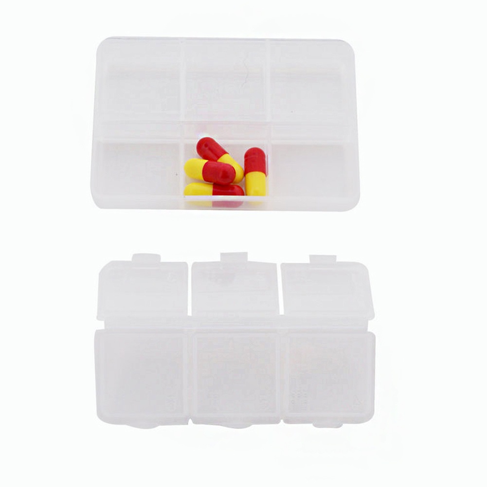 Hộp Đựng Đồ Trong Suốt Sáu Ngăn Tiện Lợi