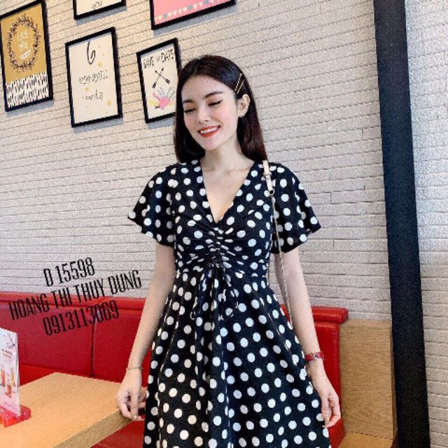 Đầm chấm bi