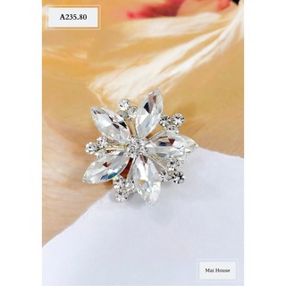 (Ảnh thật ) Cài áo tuyết pha lê sang trọng -Maihouse A235