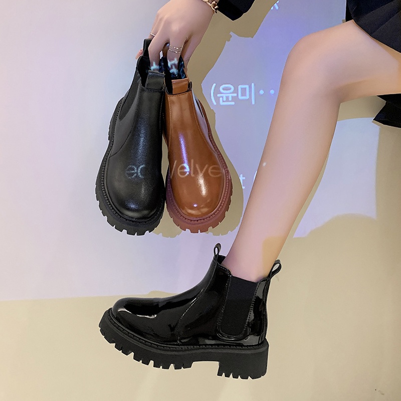 Tikp Giày Bốt Chelsea Cổ Thấp Thoáng Khí Thời Trang Cho Nữ Có 3 Màu Size: 35-40