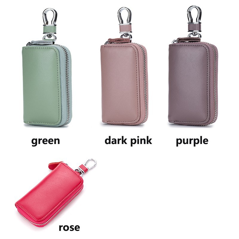 Ví da bò thật nhiều ngăn đựng chìa khóa