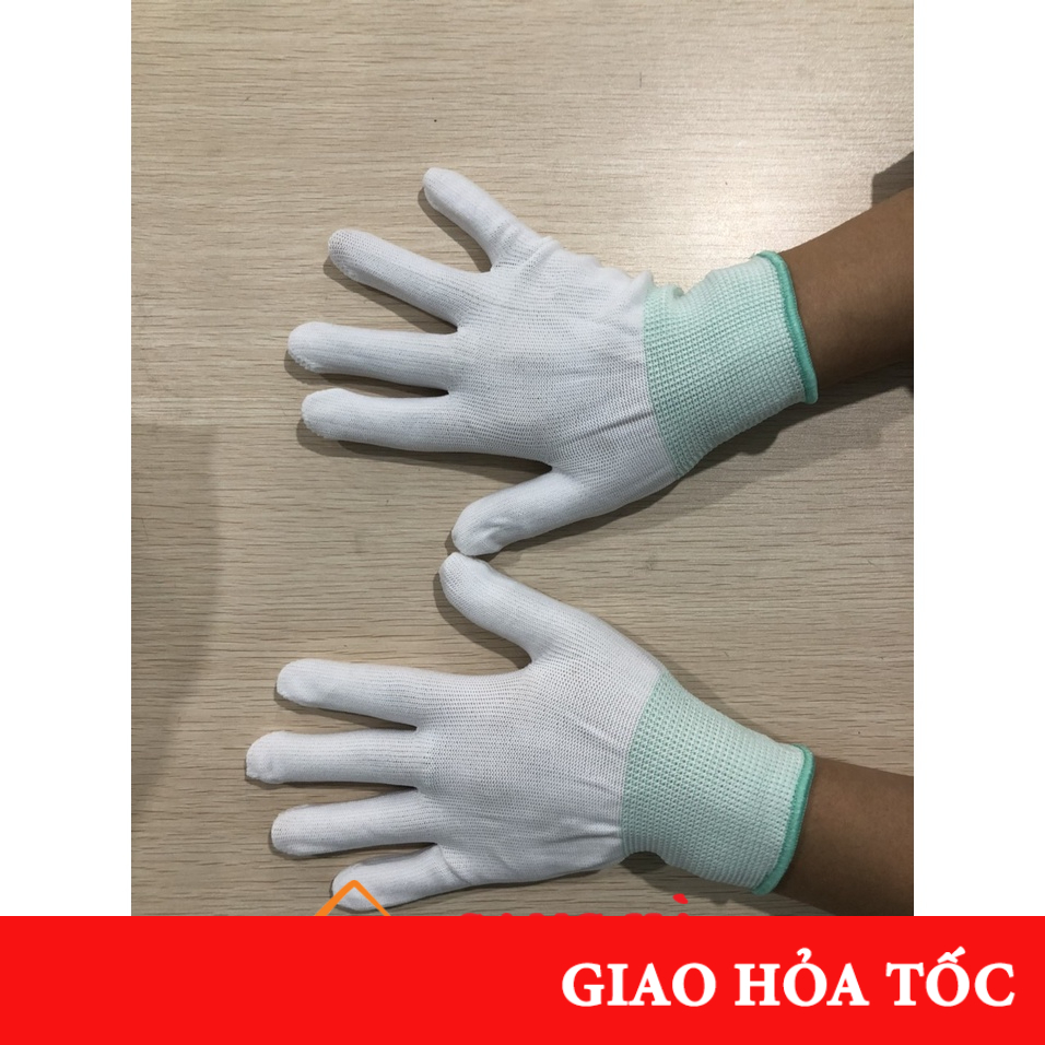 1 Đôi Găng tay phòng sạch không phủ Pu size M dùng trong phòng thí nghiệm, lĩnh vực y tế, hóa học, ngành kho lạnh,…
