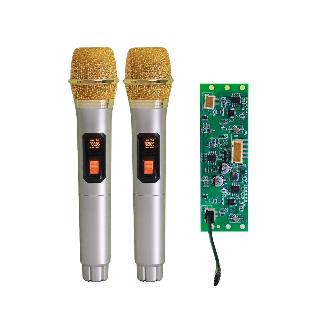 Bộ 2 Micro kèm Bore U-T0031 sử dụng cho loa kéo