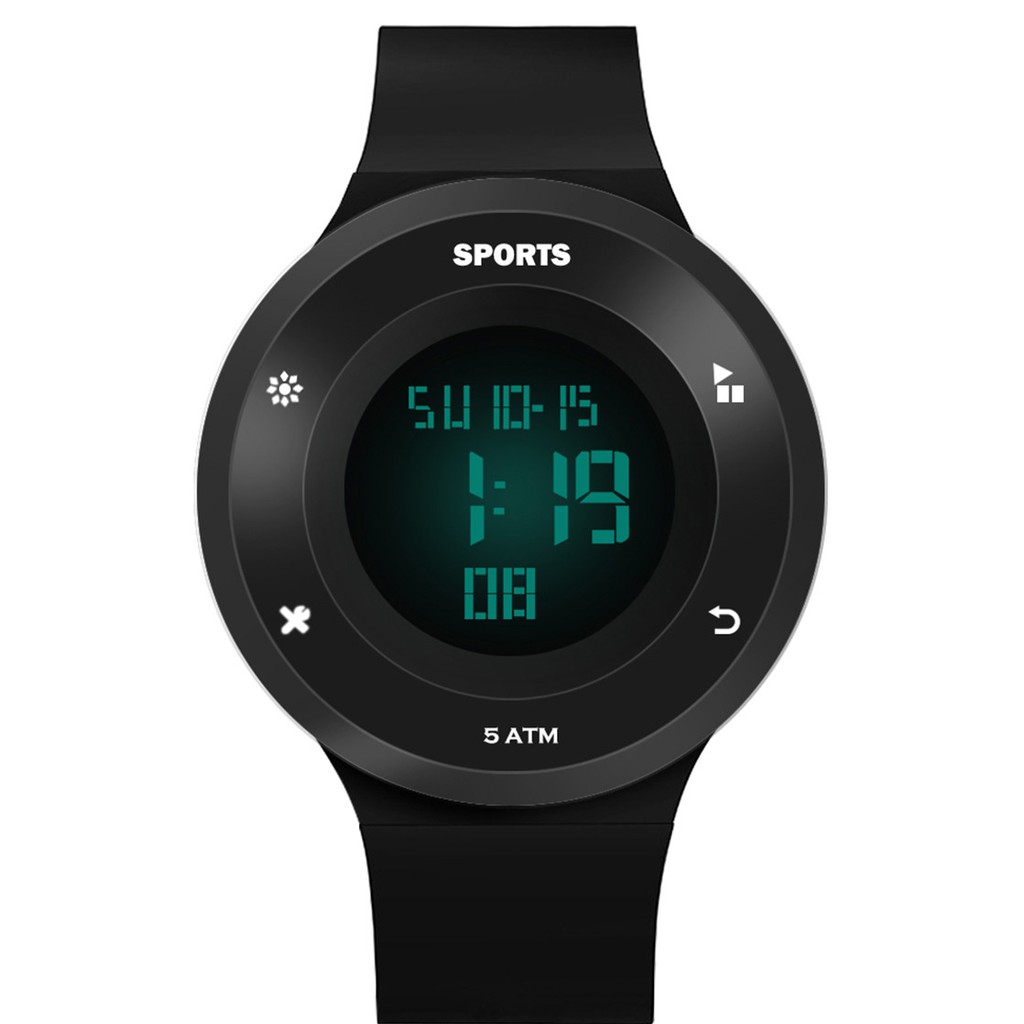 Đồng hồ điện tử nam nữ SPORTS SW720 đồng hồ thể thao sinh viên đèn led ban đêm, đầy đủ chức năng cơ bản dây nhựa silicon