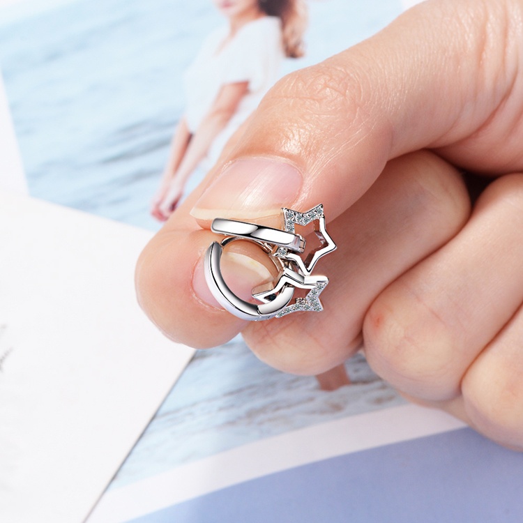 Bông tai nữ xinh xắn bạc Ý S925 - HT304