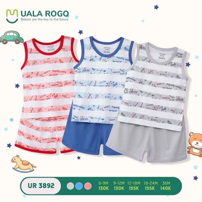 Ba lỗ vải thở UALA ROGO (6m-3y)