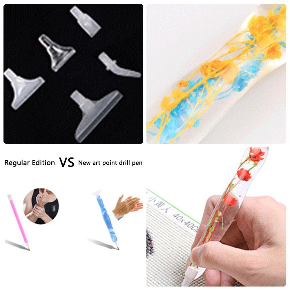 ORIENTLII Bút Thêu Tranh Chữ Thập DIY Bằng Nhựa Resin