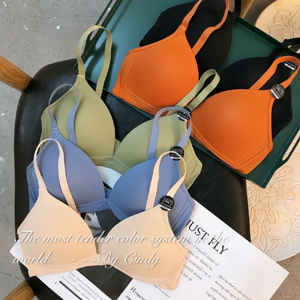Áo ngực không gọng thép / set áo ngực và quần lót màu trơn quyến rũ | BigBuy360 - bigbuy360.vn