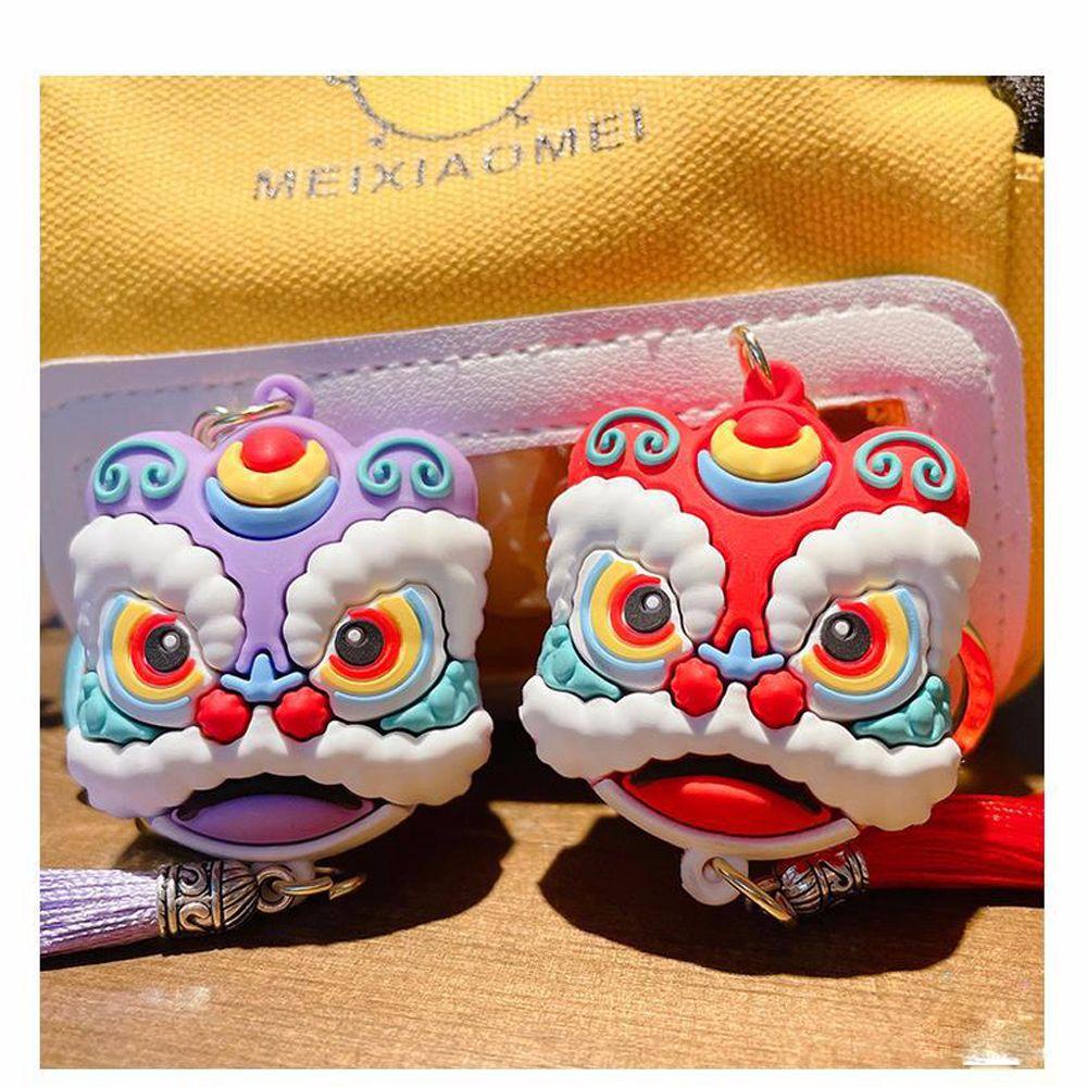 LANFY Móc Khóa Hình Đầu Sư Tử Dễ Thương