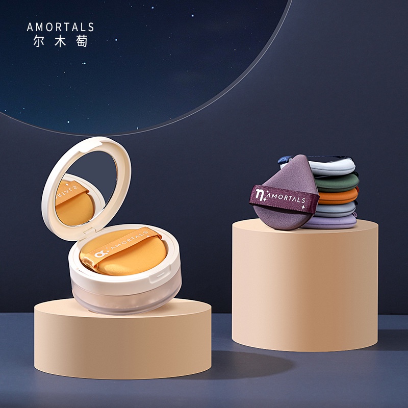 AMORTALS Kem Nền Dạng Lỏng Siêu Mềm Không Có Mút Tán Hình Trứng