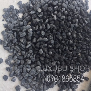 Sỏi Đen Trang Trí Sân Vườn, Lót Chậu, Trang Trí Bể Cá, Trang Trí Thủy Sinh 1kg