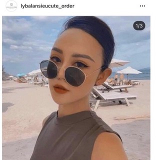 Kính h.m gọng tròn đen + 2,2% phí shopee