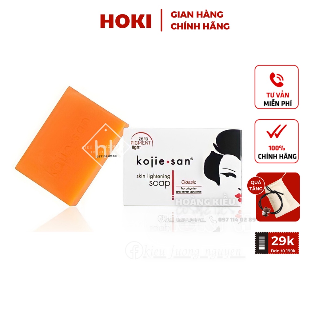 Xà Bông Tắm Trắng Soap Kojie San Đánh Bay Mụn Lưng [CHÍNH HÃNG] Soap Xà Phòng Trắng Da, Mờ Thâm, Sạch Mụn Lưng Nách Mông