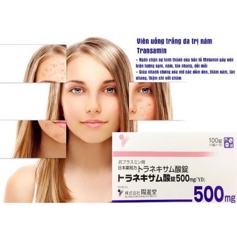 TRANSAMIN VIÊN UỐNG TRẮNG DA, TRỊ_NÁM 500mg NHẬT BẢN | Thế Giới Skin Care