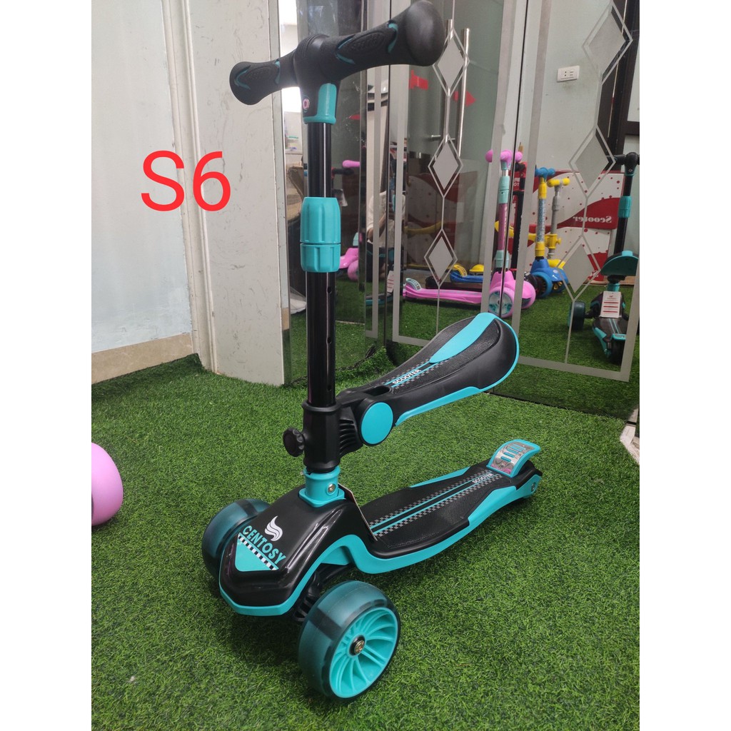 Xe Scooter Trẻ Em Cao Cấp - Centosy Scooter S6 - Bánh Đèn Phát Sáng, Form Chắc Chắn