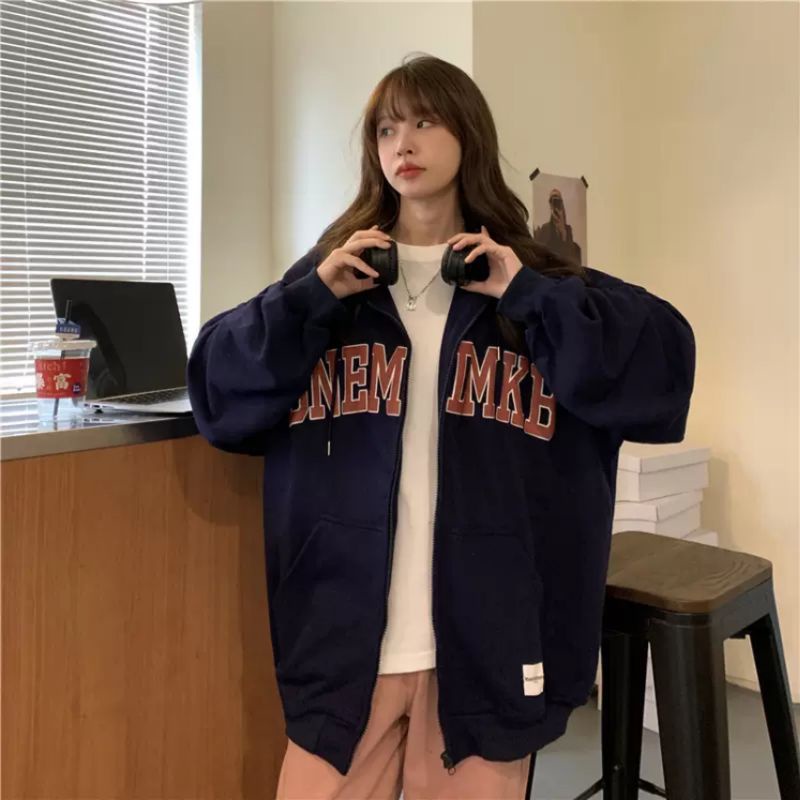 ÁO KHOÁC HOODIE ZIP NAM NỮ UNISEX FORM RỘNG KHÔNG LÓT BÔNG / HOODIE ZIP