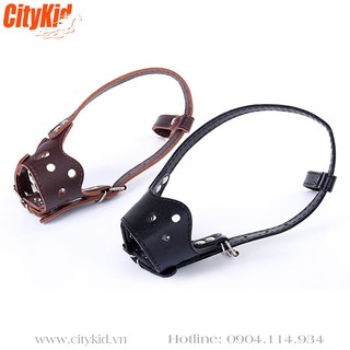 Rọ mõm chó bằng da