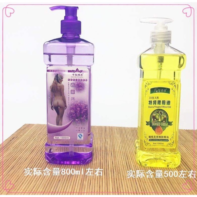 Tinh dầu massage body chai nhỏ 550ml