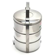 Hộp đựng cơm bằng Inox14x3 ngăn-Cà mên-Camen giu nhiet 3 ngan, Cap long, Hộp đựng cơm bằng Inox12x3 ngăn