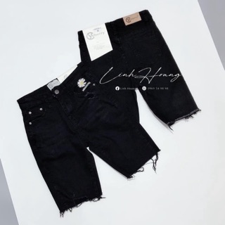 Quần ngố Jeans hoa cúc