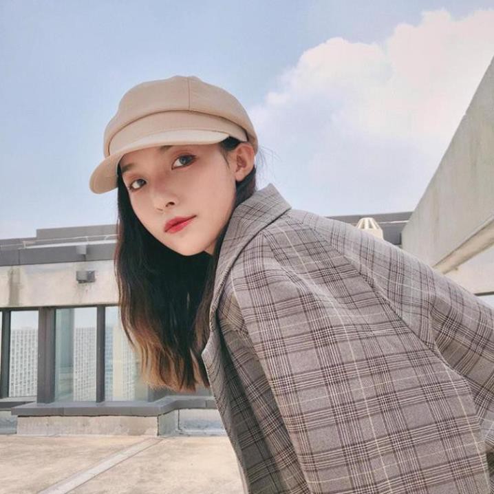 Mũ Nồi Beret Mũ Baker Boy Retro Ulzzang Hàn Quốc Cao Cấp Mũ Nồi Baker Boy Màu Trơn Kiểu Dáng Thời Trang