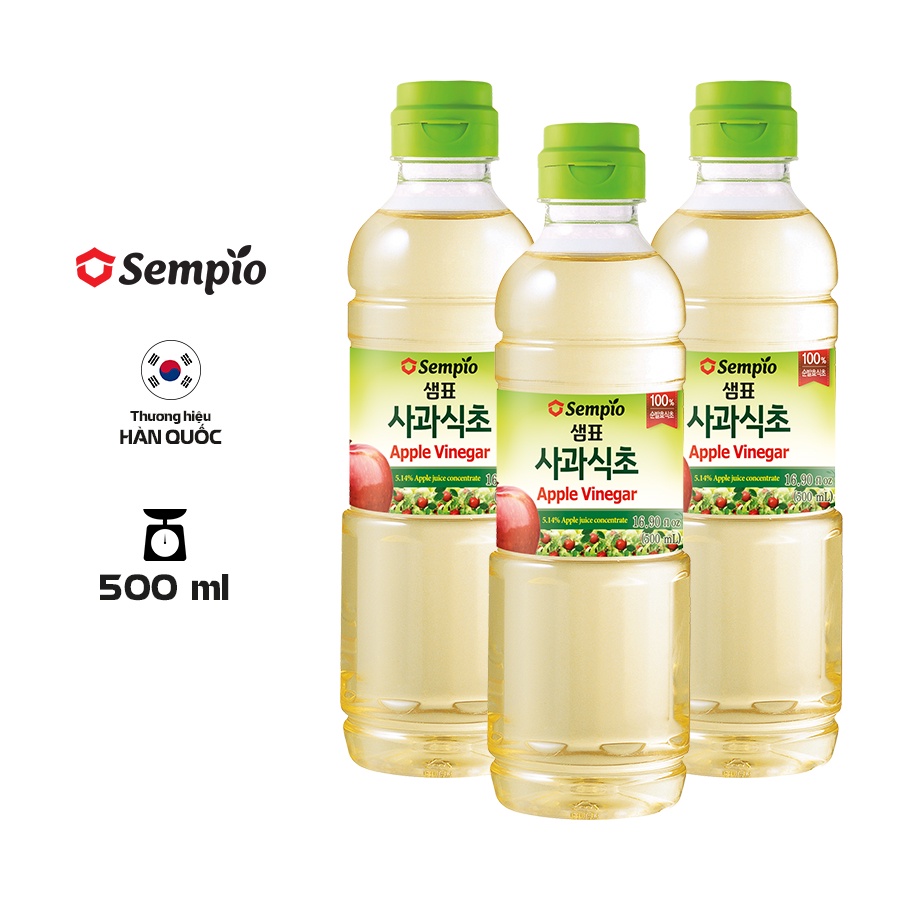 Giấm Táo Sempio Hàn Quốc Chai 500ml